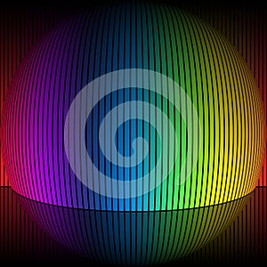 Colours spectrum. Gamut of viewable colours frequencies.