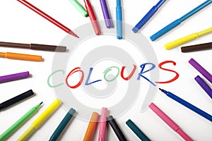 Colours and text Abstract!