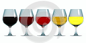 Colours of wine