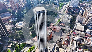 Colpatria Tower At Bogota In District Capital Colombia. photo