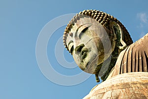 Colse up of Daibutsu statue at Kotoku-in Temple photo