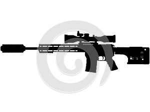 Colt Canada C20 DMR is a 7.62Ã—51mm NATO Semi-automatic rifle, sniper rifle machine gun of the Canadian armed forces and US Army