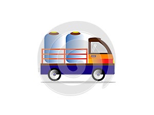 Colt Delivery Transportation Service. Old Car icon.Transportation icon.Vector illustration