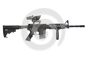 Colt M4A1 isolated on a white background photo