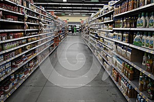 Walmart neighborhood market retail store condiment aisle