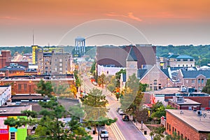 Columbia, Missouri, USA downtown city skyline