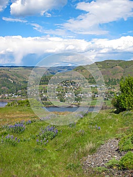 Columbia river. A beautiful view from panaroma view point photo