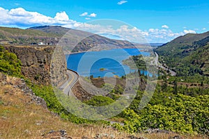 Columbia river. A beautiful view from panaroma view point photo