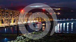 Columbia River Gorge Bridge into The Dalles