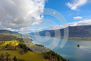 Columbia River Gorge by Cape Horn in Washington State USA