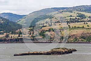 Columbia River Gorge Pacific Northwest between Oregon and Washington