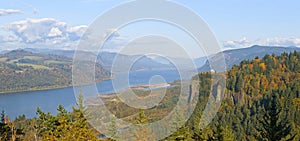 Columbia River Gorge panorama Oregon.