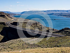 Columbia river in Washington state, USA