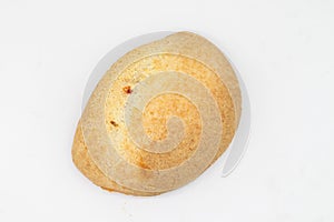 Columbian Sweet Empanada Filled with Cranberries on a White Background