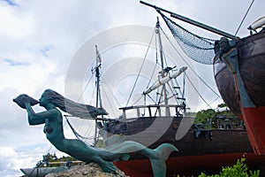 Columbus Caravels replica in Santander