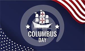 Columbus day greeting card