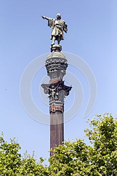 Columbus Monument in Barcelona