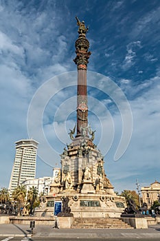 Columbus Monument in Barcelona