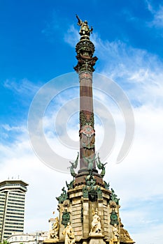 Columbus monument in Barcelona