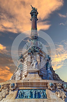 Columbus Monument, Barcelona, Catalonia, Spain