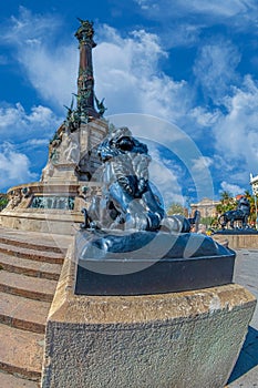 Columbus Monument, Barcelona, Catalonia, Spain