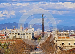 Columbus Monument in Barcelona