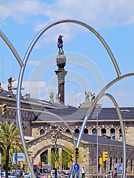 Columbus Monument in Barcelona