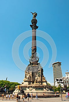 Columbus Monument, Barcelona. Spain.