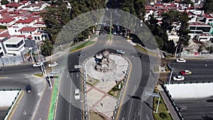 Columbus monument in Toluca state of Mexico