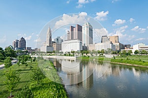 Columbus, Ohio City Night Skyline