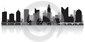 Columbus Ohio city skyline silhouette