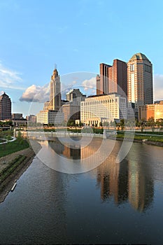 Columbus, Ohio at dawn