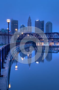 Columbus Ohio Skyline at Sunrise photo