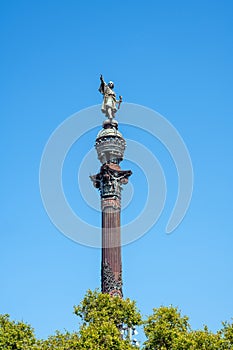 The Columbus statue at the end of La Rambla