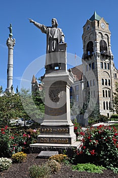 Columbus statue in Scranton