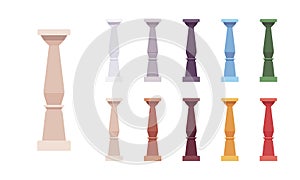 Column baluster set