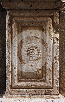 Column base from alcamo, sicily