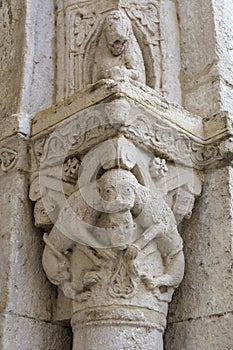 Column capital, Besalu, Spain