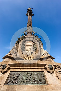Column of Christopher Columbus - Barcelona Spain