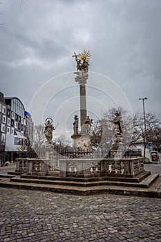 Column in the city center of Bratislava, Slovakia