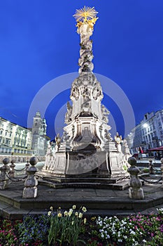 Column on Hauptplatz in Linz