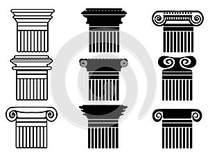 Column icons set