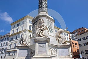 The Column of the Immaculate Conception, Piazza Mignanelli, Rome