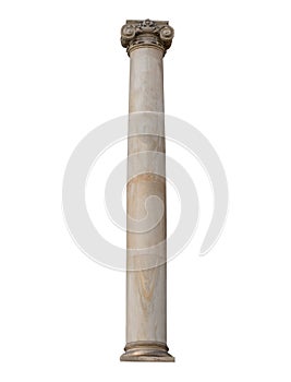 Column isolated on white background