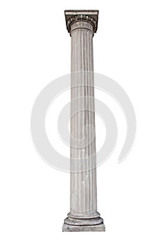 Column isolated on the white background