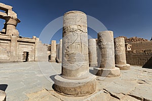 Column in Kom Ombo Temple, Aswan, Egypt