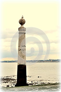 Column, lisbon city.