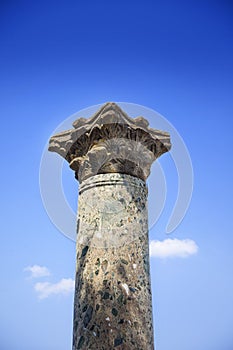 Column from Old Bulgarian capital Preslav
