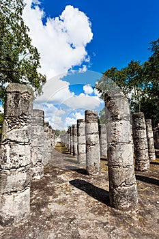Column rows, Temple of a Thousand Warriors