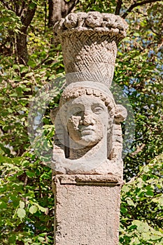 Column Sculpture in Park of the Monsters.